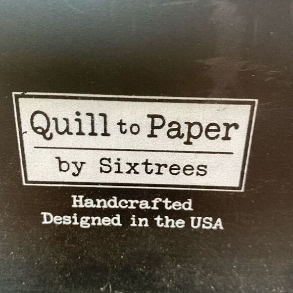 Quill To Paper By Sixtrees Handcrafted Relieving Stress With Yoga Sign Black - Picture 3 of 5